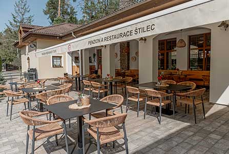Štilec Restaurant, Terrace